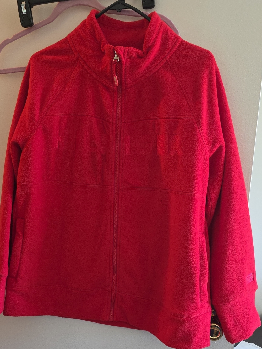Tommy Hilfiger Red Sport Fleece Jacket